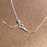 【SV925】スライドアジャスターチェーン　45㎝　平アズキ　厚み0.25㎜　スターリングシルバー　ネックレス　アウトレット　