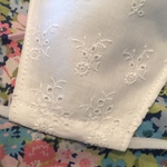 🌸夏マスク刺繍ブーケ＆リーフ柄コットンレース/立体マスクいたくないひも