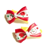リンゴ🍎ツインリボンミニバレッタ🍎犬用NO.311