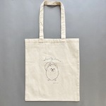 Lサイズ「ポメラニアン」手描きデザイン　トートバッグ