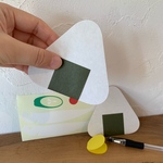 【おにぎりニコニコ】切り抜きレターセット