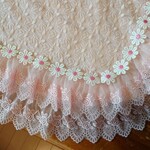 【Mさまオーダー専用カート】ピンクのレースたっぷりお姫様カフェマット【ロングサイズ】