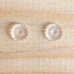 透明のヒマワリ(大) / ピアス、イヤリング