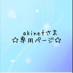 akinetさま専用ページ♡オーダーチップ♡