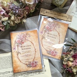 再販* 花ある暮らし　お薬手帳カバー　『薔薇ピエール・ド・ロンサールとクレマチス』