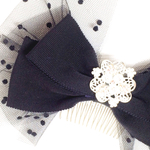 ribbon+dot tulle ＊リボン コーム