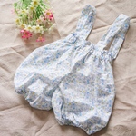 70～110size✵かぼちゃパンツサロペット(blue) サスペンダー✵baby･kids
