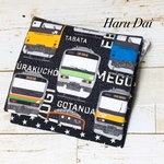 【再販】切替デザイン☆ 男の子移動ポケット　いろんな電車×お星さま