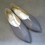 ＜アウトレット＞フラットスリッポン　グレー　23.0cm