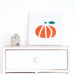 ファブリックパネル 〈みかん〉120×120㎜