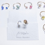 ☆material ring 【クリア×ホワイト】