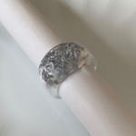 シルバーフレークリング【クリアリング】