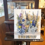 キャンバスフラワー Blue ドライフラワー　インテリア