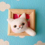 【kanon様オーダー品】白猫ちゃん☆ひょっこり窓からこんにちは