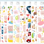 韓国 mellee factory  こぐまステッカー8枚セット