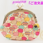「hirimi0407様のご注文品」☆気持ち華やぐ☆がま口ポーチ（中）（はりねずみ♡）