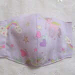 ゆめかわいい×オーガニックコットンダブルガーゼ生地・子供用立体マスク