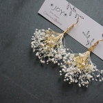 ⚘かすみ草の花束ピアス/イヤリング⚘
