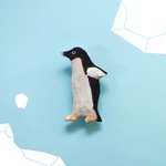 アデリーペンギンのブローチ