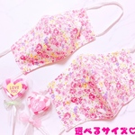 【選べるサイズ】ゴムまでかわいい♡ピンク花柄立体マスク
