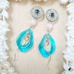 ☆Vintage☆ライトブルーな涼しげ夏ピアス/イヤリング
