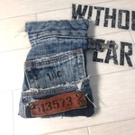 デニムリメイクポーチ ハンドメイド