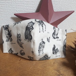 再　大人　大きめ　マスク　動物柄