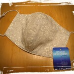 【真夏のマスク】リバティ⭐カペルグレー⭐アイスコットン⭐接触冷感⭐大人用手作り立体マスク⭐3層構造✨ 