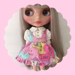 ハートジャンパースカート＆フリルブラウス♡pink