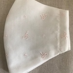接触冷感　立体マスク　リボン　高級　刺繍　コットンレース　涼しいマスク