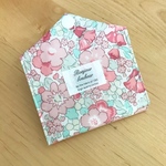 マスクケース　仮置きマスクケース　リバティ　ラミネート　ローレル　ピンク