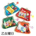 ちいさな駄菓子屋さんのがま口財布◎あか