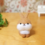 【再販3羽目】ツートンカラーうさぎ ライトブラウン