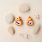 庭には2羽トイプちゃんピアス/イヤリング