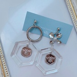 クリアシルバー✴︎蜂ピアス