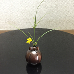 リボンの花入れ
