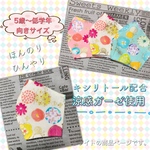 ５歳〜低学年向き　涼感ガーゼ使用　立体マスク