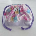 【mari5788様専用】リボンチョウチョ柄/ラベンダー/水色 お弁当袋