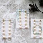 【人気】淡水パール5連earring