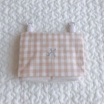移動ポケット（アイボリー×ベージュギンガム大）