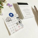 活版印刷ラベルブック - Calendar(月日）