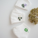 【F様オーダー品2点】接触冷感刺繍入り立体マスク