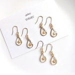【送料無料】星・三角・四角　クリアドロップ　ピアス/イヤリング/サージカルステンレスピアス/樹脂ピアス/樹脂ノンホールピアス/金属イヤリング　パーツ変更可能