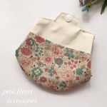 マスクぽけっと♡  仮置きマスクポーチ YUWA 花柄 ポケット付き マスクケース