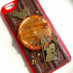 お値下げいたしました  板チョコとオレンジのスマホケース