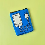 カラフルな充電器ケース（ブルー）