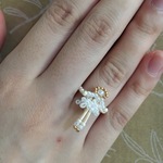 お人形　ビーズリング♡ビーズ 指輪 ドール♡