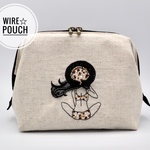 ワイヤーポーチ☆夏の日　豹柄