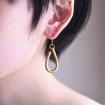 真鍮_しずく ピアス/イヤリング