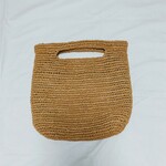 ラフィア　バッグ　《ヘリンボーンクロシェM》